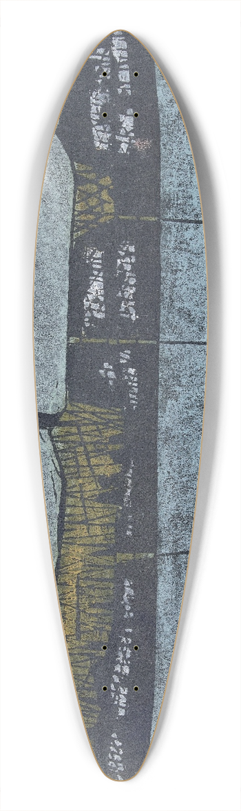 Ono Tadashige - Zee van het noorden 39.3 inch art pintail longboard deck