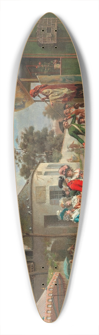 Oreste Cortazzo - The fortune teller 39.3 inch art pintail longboard deck