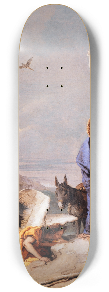Giovanni Battista Tiepolo - The Flight into Egypt 8.25 inch art skate deck