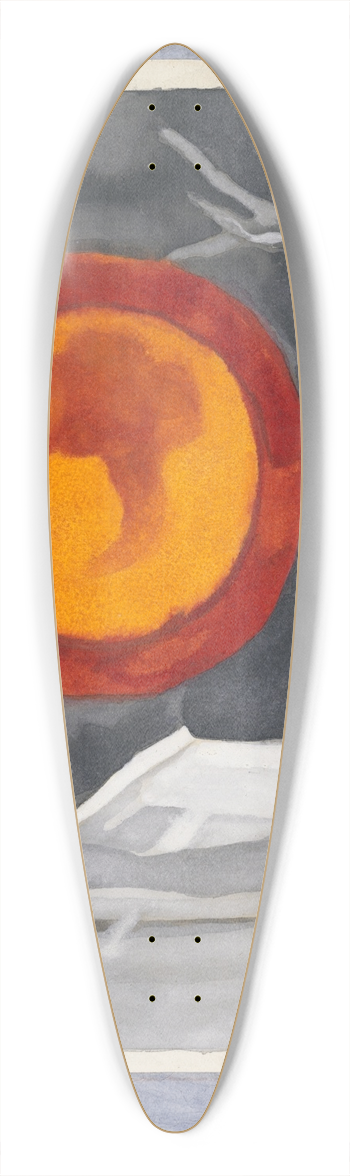Oscar Bluemner - The Lamp ofSleep 39.3 inch art pintail longboard deck