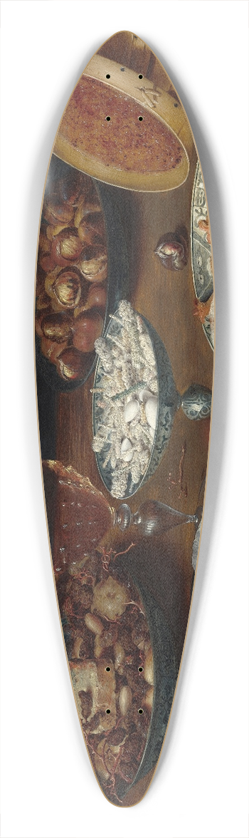 Osias Beert the Elder - Dishes with Oysters,Fruit and Wine 39.3 inch art pintail longboard deck