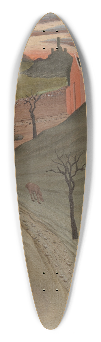Osservanza Master - Saint Anthony the Abbot in the Wilderness 39.3 inch art pintail longboard deck