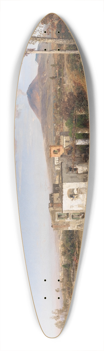 Oswald Achenbach - Landschaft bei Pompeji 39.3 inch art pintail longboard deck