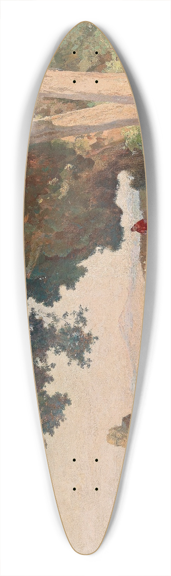 Othmar Brioschi - Morgensonne Villa dEste 39.3 inch art pintail longboard deck