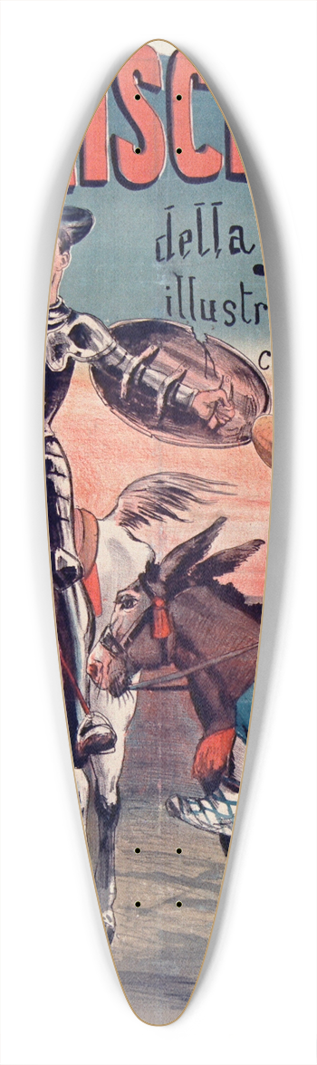 Ottavio Rodella Tavio - Don Chisciotte della Mancia 39.3 inch art pintail longboard deck