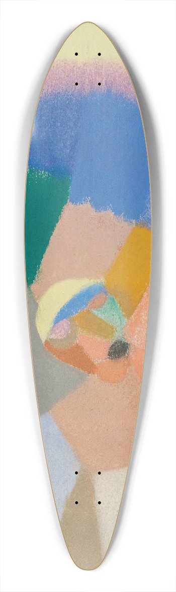 Otto Freundlich - Composition 39.3 inch art pintail longboard deck