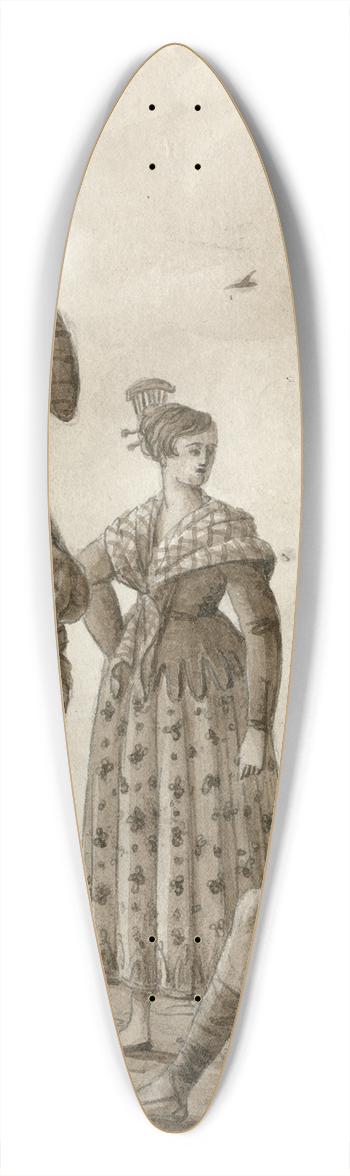Otto Howen - Klederdrachten uit Valencia 39.3 inch art pintail longboard deck