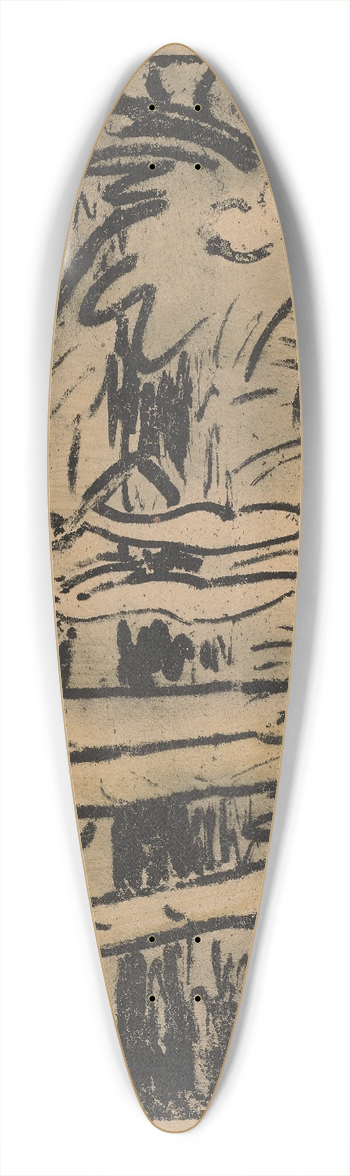 Otto Mueller - Drei Mdchen im Wald 39.3 inch art pintail longboard deck