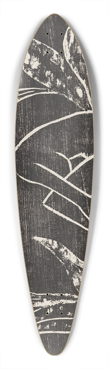 Otto Mueller - Mdchen zwischen Blattpflanzen (Mdchen im Schilf) 39.3 inch art pintail longboard deck