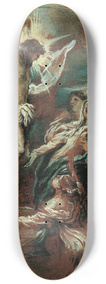 Giovanni Benedetto Castiglione - Crucifixion 8.25 inch art skate deck