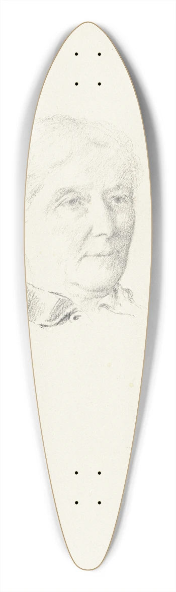Otto Scholderer - Bildnis Luise Scholderer 39.3 inch art pintail longboard deck