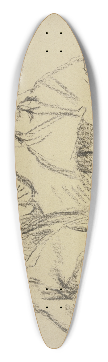 Otto Scholderer - Heimkehrende Landarbeiter 39.3 inch art pintail longboard deck