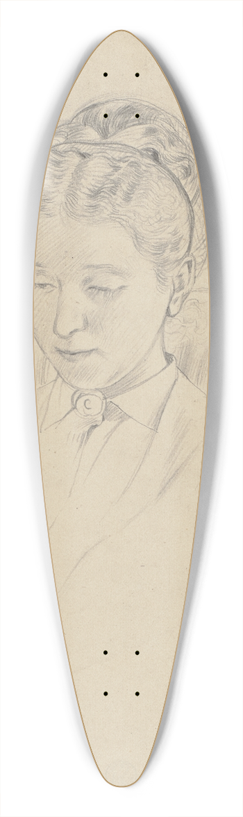 Otto Scholderer - Luise Scholderer, im Lehnstuhl sitzend 39.3 inch art pintail longboard deck