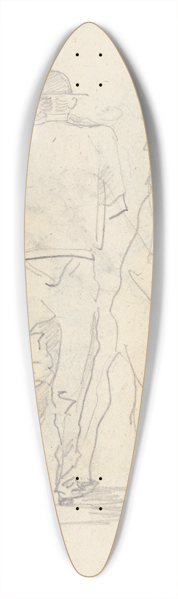Otto Scholderer - Spazierendes Paar in Rckenansicht 39.3 inch art pintail longboard deck