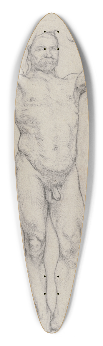 Otto Scholderer - Stehender mnnlicher Akt 39.3 inch art pintail longboard deck