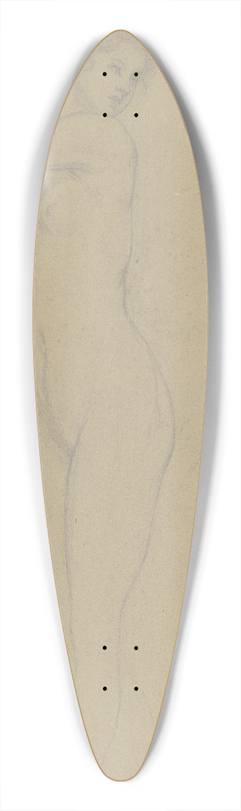 Otto Scholderer - Stehender weiblicher Akt 39.3 inch art pintail longboard deck