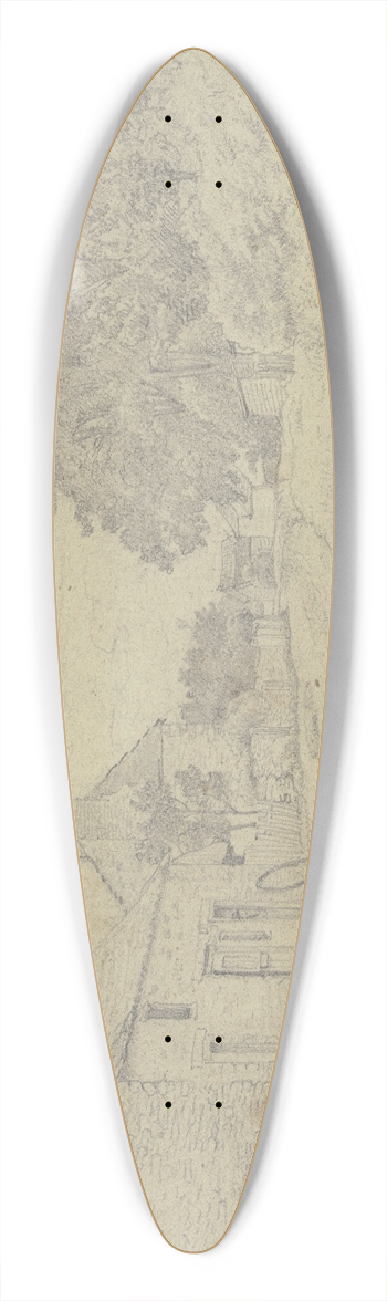 Otto Scholderer - Strae von Pickering 39.3 inch art pintail longboard deck