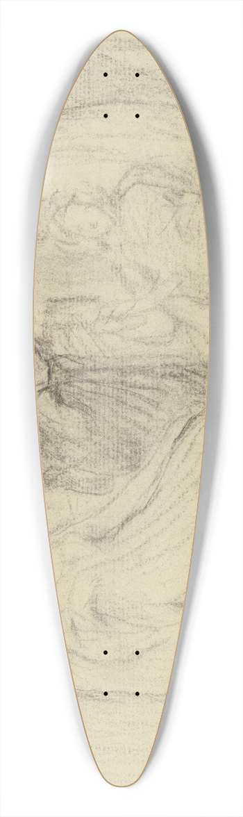 Otto Scholderer - Vorbereitung zum Kostmball 39.3 inch art pintail longboard deck