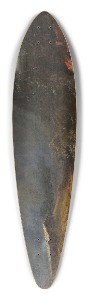 Otto Sommer - Cows In A Mountainous Landscape 39.3 inch art pintail longboard deck