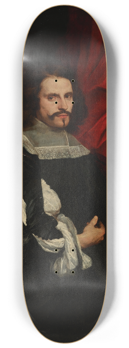 Giovanni Bernardo Carboni - Portrait of a Gentleman 8.25 inch art skate deck