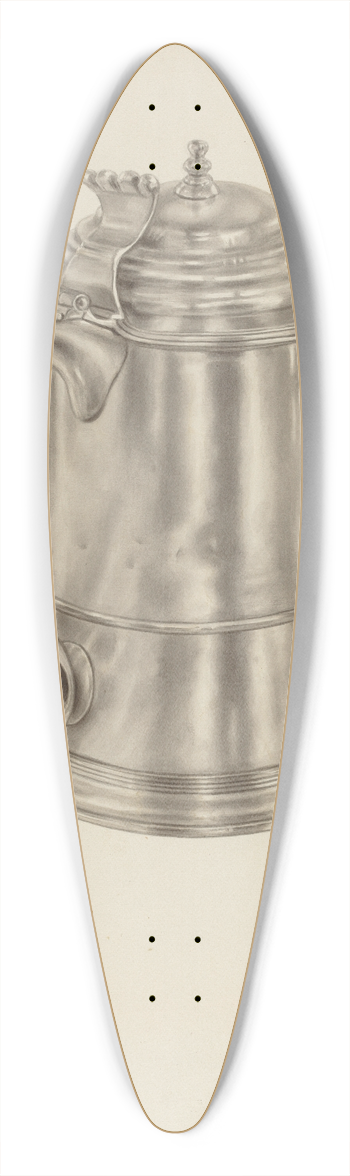 Palmyra Pimentel - Silver Tankard 39.3 inch art pintail longboard deck