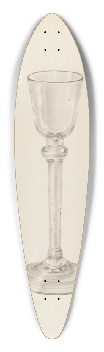 Palmyra Pimentel - Wine Glass 39.3 inch art pintail longboard deck