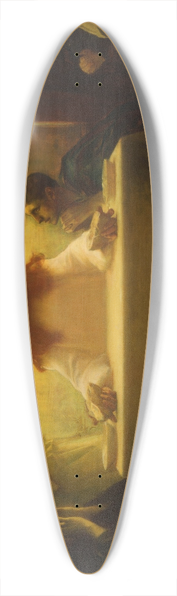 Pascal-Adolphe-Jean Dagnan-Bouveret - Christ and the Pilgrims at Emmaus 39.3 inch art pintail longboard deck