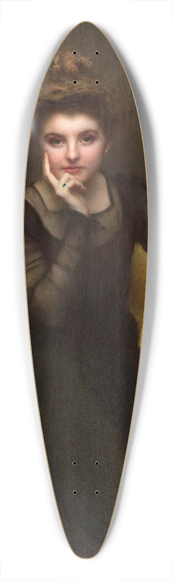Pascal-Adolphe-Jean Dagnan-Bouveret - Portrait dune lgante 39.3 inch art pintail longboard deck