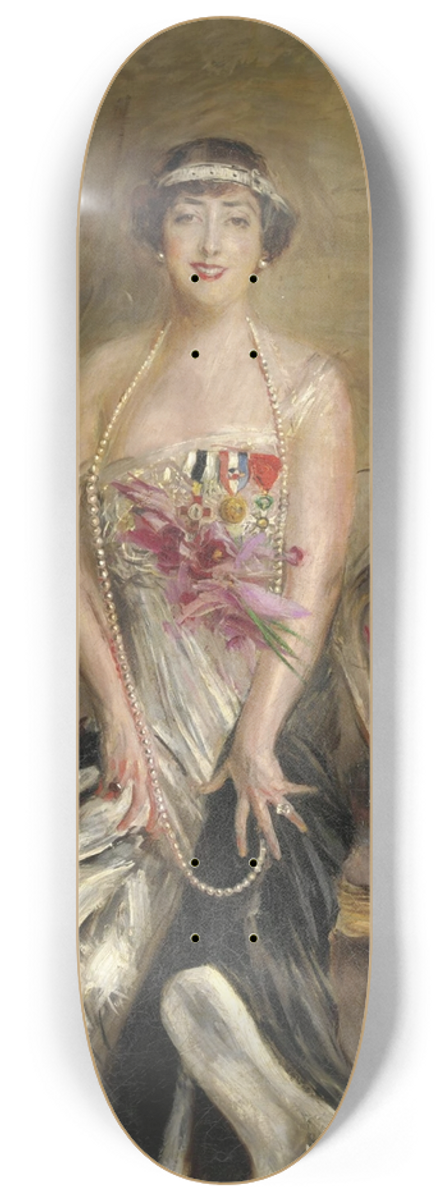 Giovanni Boldini - Portrait of Lady Michelham 8.25 inch art skate deck