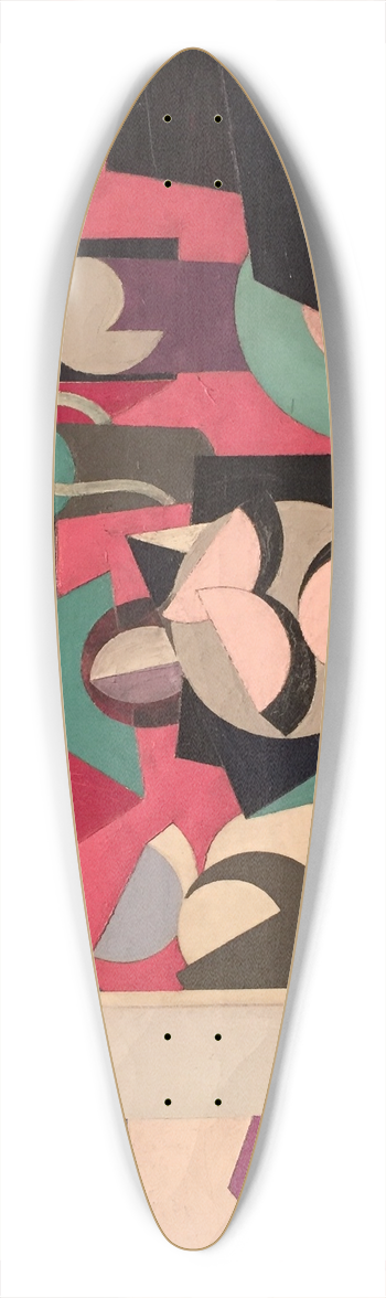 Patrick Henry Bruce - Objects on a Table 39.3 inch art pintail longboard deck