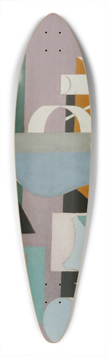 Patrick Henry Bruce - Peinture 39.3 inch art pintail longboard deck