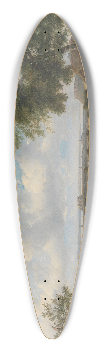 Patrick Nasmyth - Edinburgh from the Braids 39.3 inch art pintail longboard deck