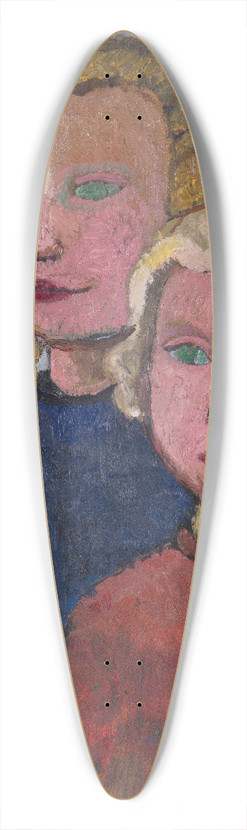 Paula Modersohn-Becker - Two Girls in Front of Birch Trees 39.3 inch art pintail longboard deck