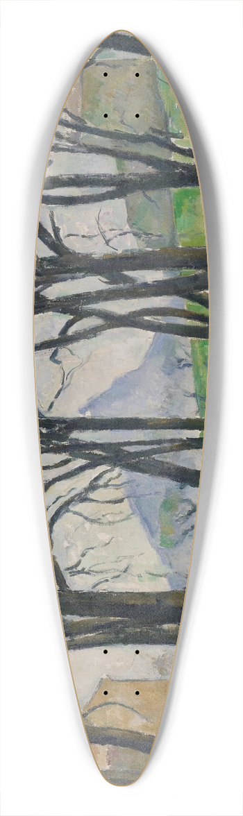 Paul Czanne - Chestnut Trees at Jas de Bouffan 39.3 inch art pintail longboard deck