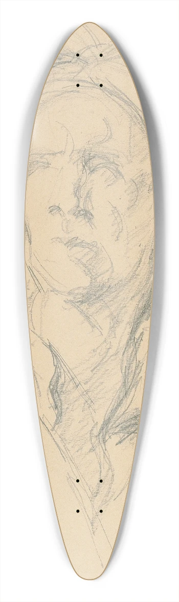 Paul Czanne - Daprs G. Coustou; Nicolas Coustou 39.3 inch art pintail longboard deck