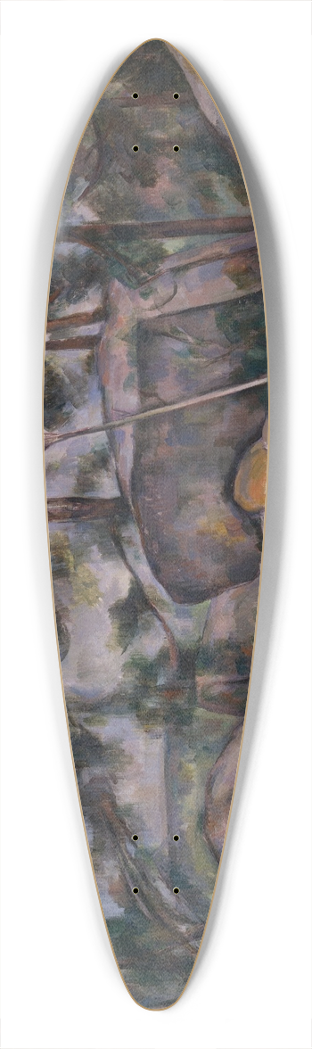 Paul Czanne - Rocks in the Forest 39.3 inch art pintail longboard deck