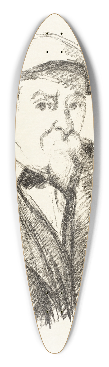 Paul Czanne - Self-portrait 39.3 inch art pintail longboard deck