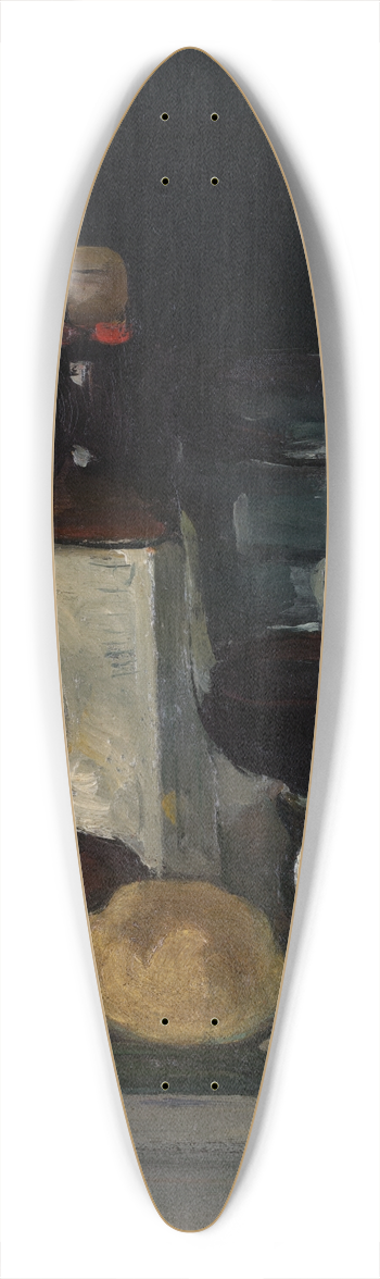 Paul Czanne - Still Life with Bottle, Glass, andLemons 39.3 inch art pintail longboard deck