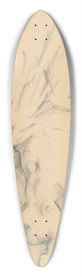 Paul Czanne - Study of Venus de Milo 39.3 inch art pintail longboard deck
