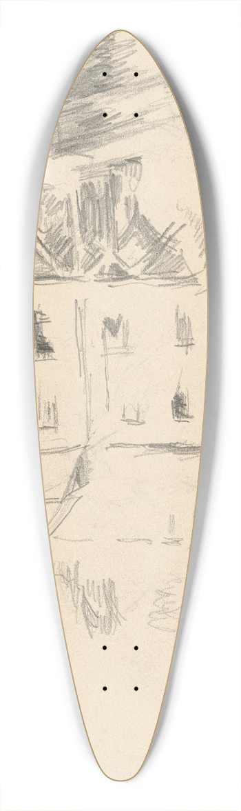 Paul Czanne - The Mill 39.3 inch art pintail longboard deck