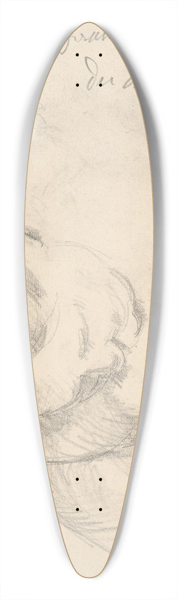 Paul Czanne - Woman Leaning Forward 39.3 inch art pintail longboard deck