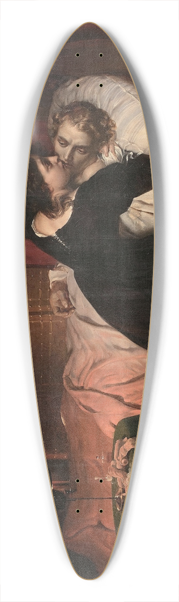Paul Delaroche - Les suites dun duel 39.3 inch art pintail longboard deck