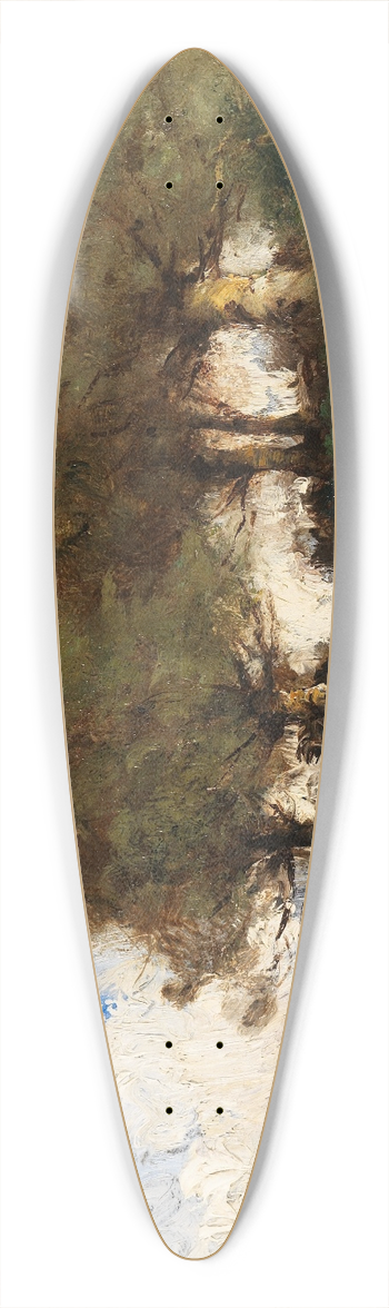 Paul Dsir Trouillebert - Flussufer 39.3 inch art pintail longboard deck