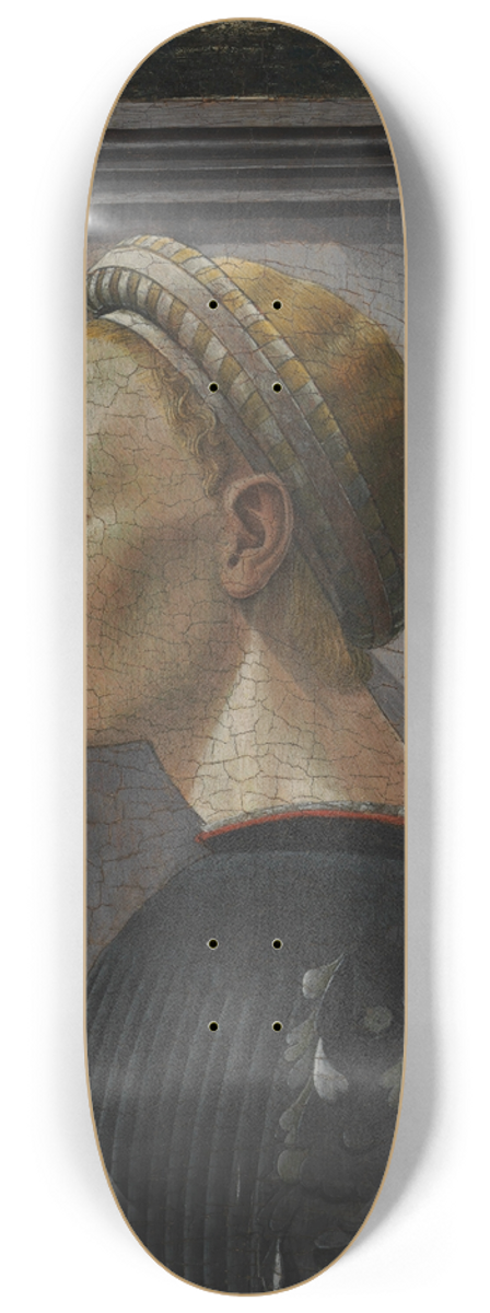 Giovanni di Francesco del Cervelliera - Portrait of a Woman 8.25 inch art skate deck