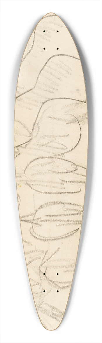 Paul Gangolf - Pferde 39.3 inch art pintail longboard deck