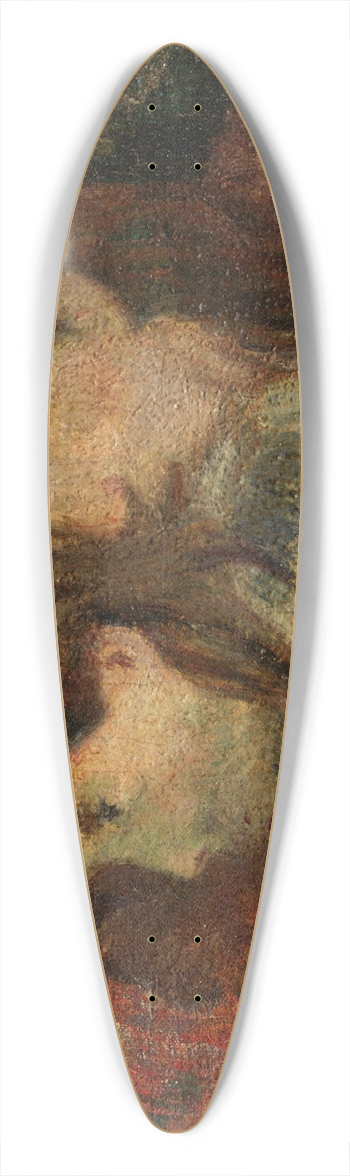 Paul Gauguin - Figures in an Interior 39.3 inch art pintail longboard deck