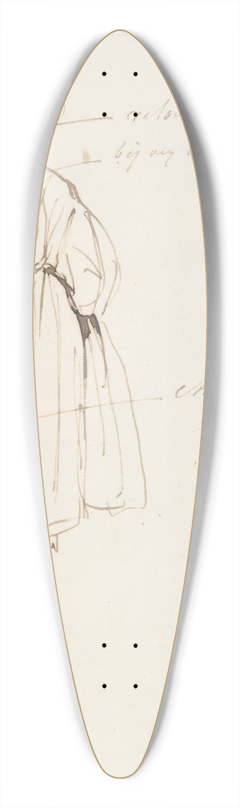 Paul Gavarni - Arlesienne 39.3 inch art pintail longboard deck