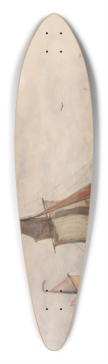 Paul Jean Clays - Seascape 39.3 inch art pintail longboard deck