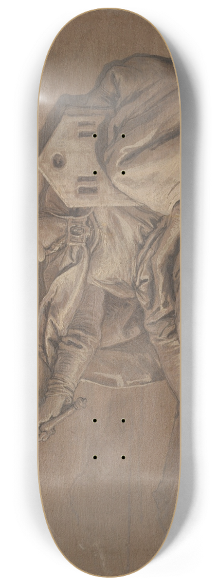 Giovanni Domenico Tiepolo - Allegorical Figure Representing Europe 8.25 inch art skate deck