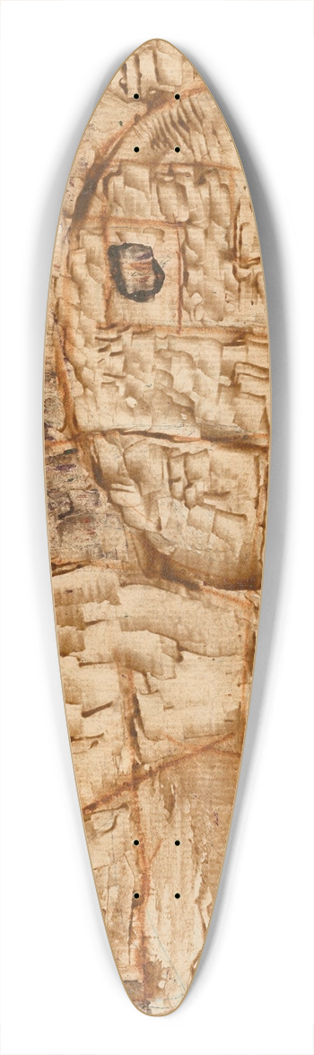 Paul Klee - Hrender 39.3 inch art pintail longboard deck